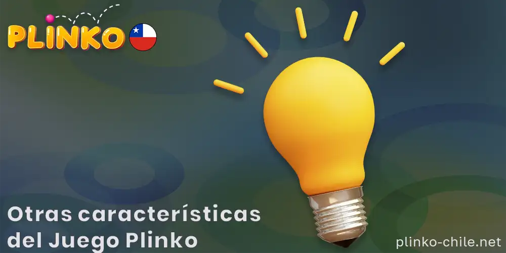 ¿Qué otras características tiene el juego Plinko?